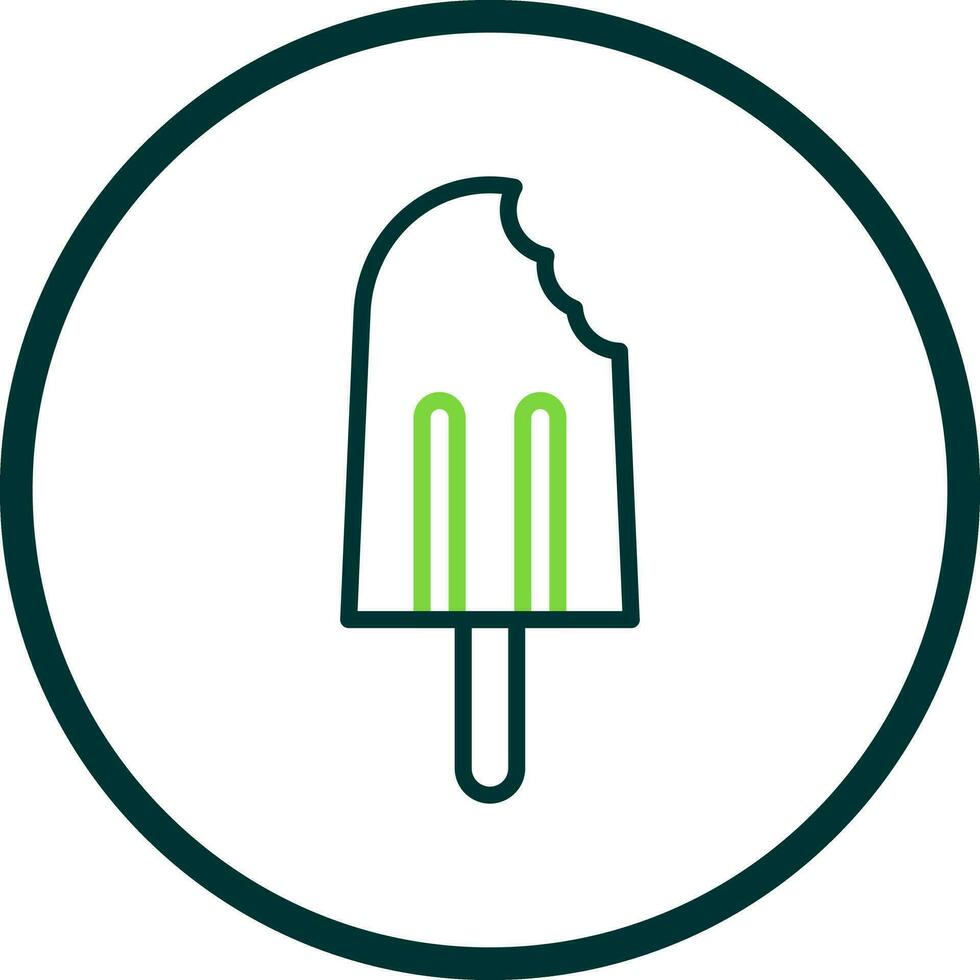 Eis am Stiel-Vektor-Icon-Design vektor