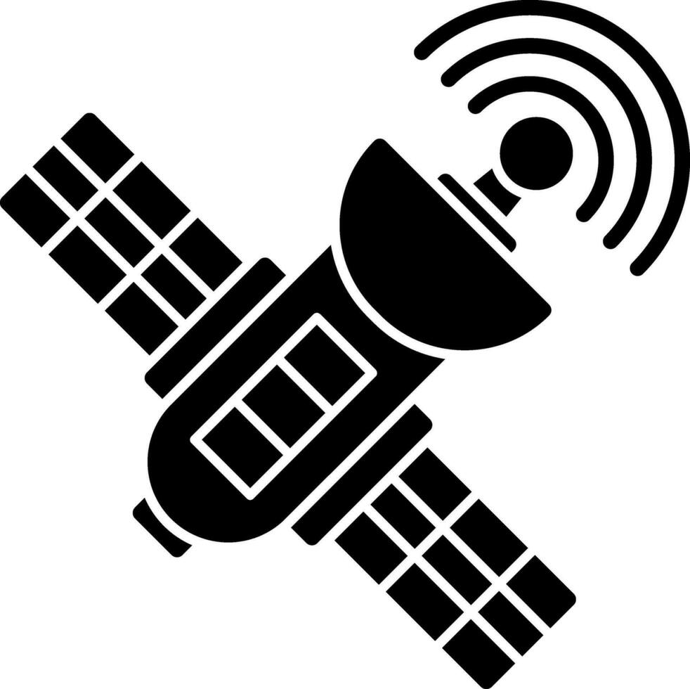 Satelliten-Vektor-Icon-Design vektor