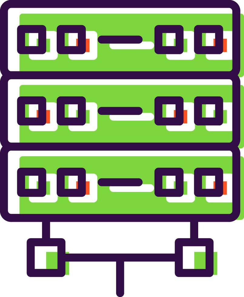 Server-Vektor-Icon-Design vektor