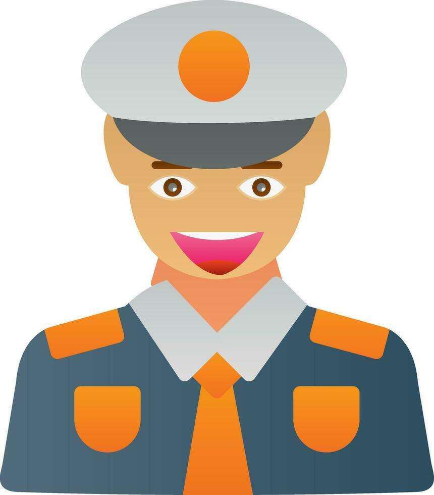 Polizist-Vektor-Icon-Design vektor