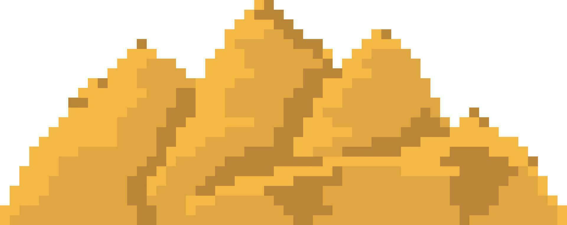 Berg Pixel Vektor Illustration von schön Landschaft von Berg