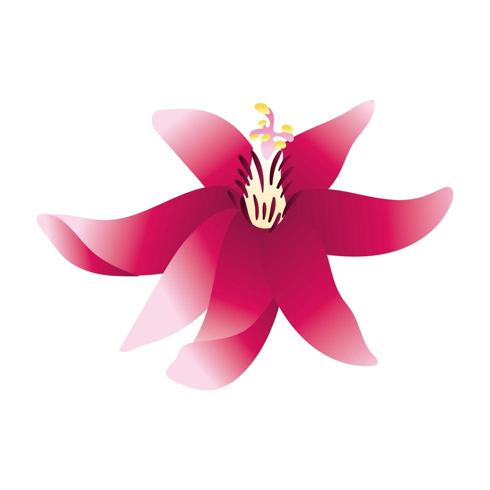 Ikone des schönen Blumengartens mit Farbverlauf vektor