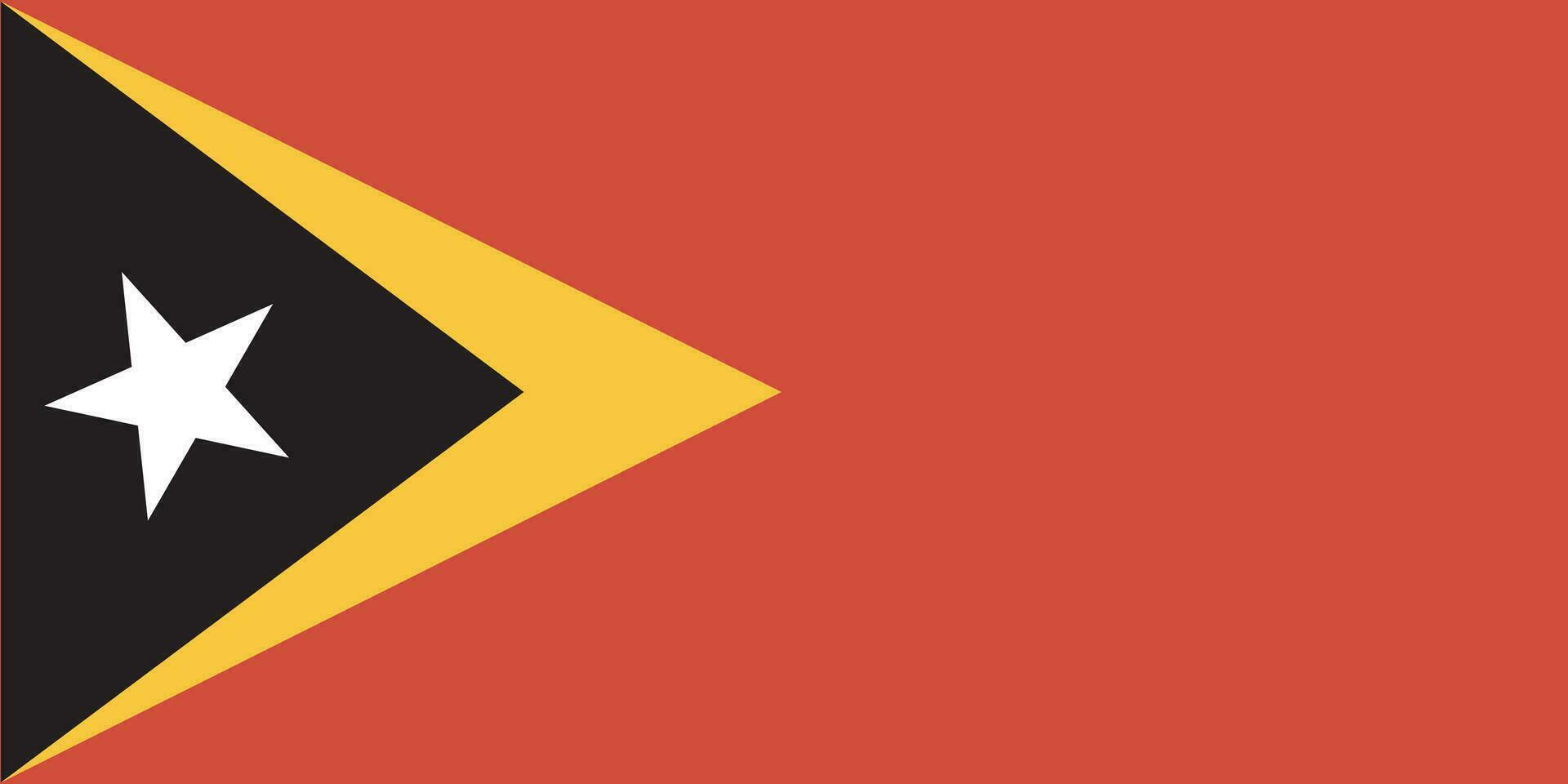 National Osttimor Flagge, offiziell Farben, und Proportionen. Vektor Illustration. eps 10 Vektor.