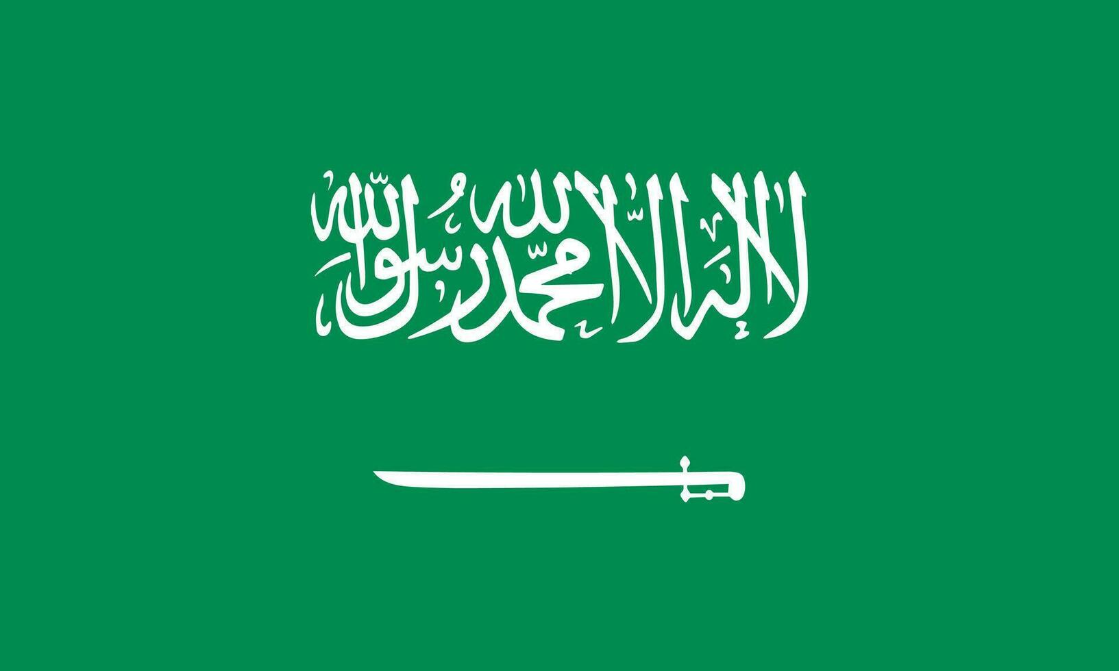 nationell saudi arabien flagga, officiell färger, och proportioner. vektor illustration. eps 10 vektor.
