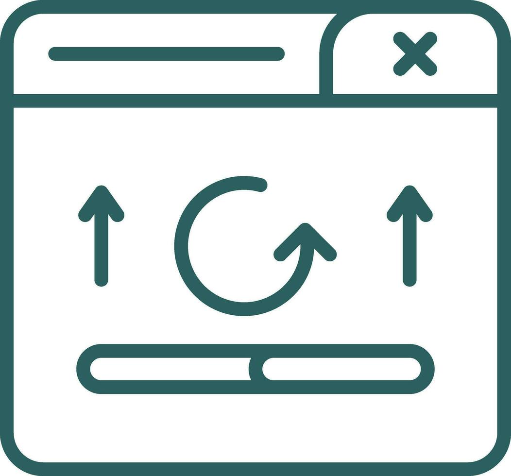 Vektor-Icon-Design wird geladen vektor