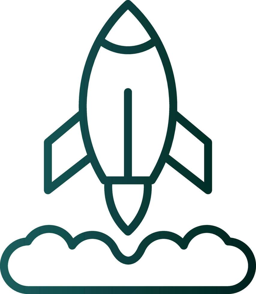 Rakete starten Vektor Symbol Design