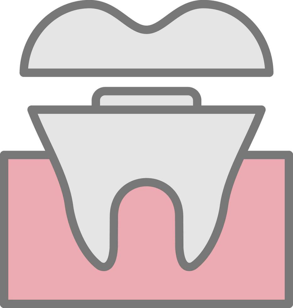 dental krona vektor ikon design