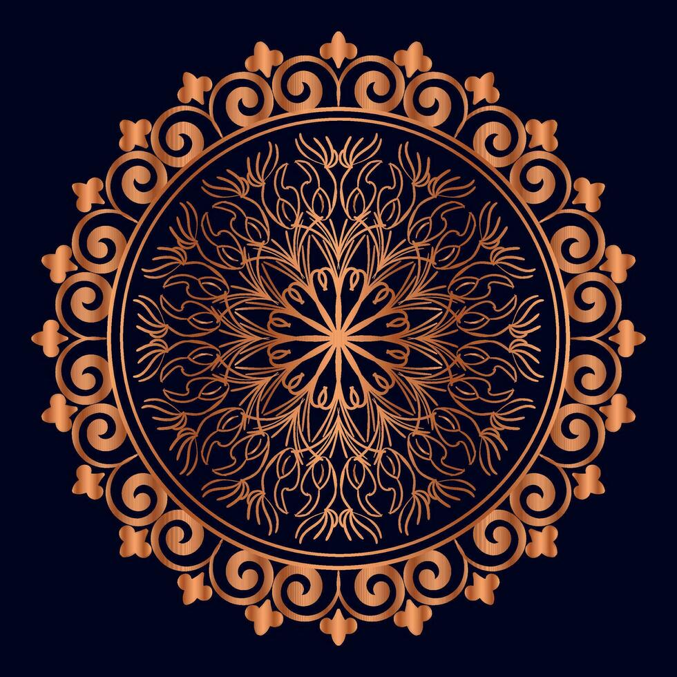 königlich Luxus Fachmann Mandala Design vektor