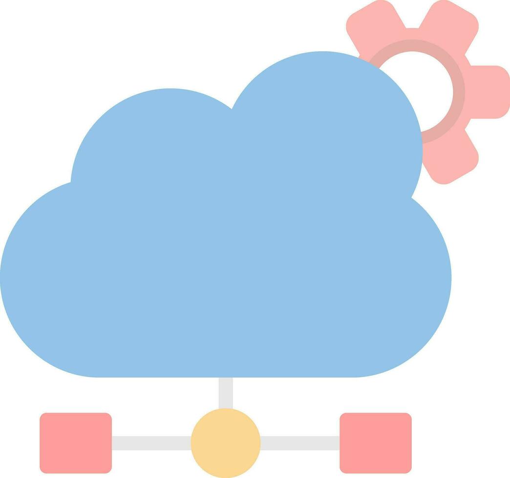 Cloud-Computing-Vektor-Icon-Design vektor