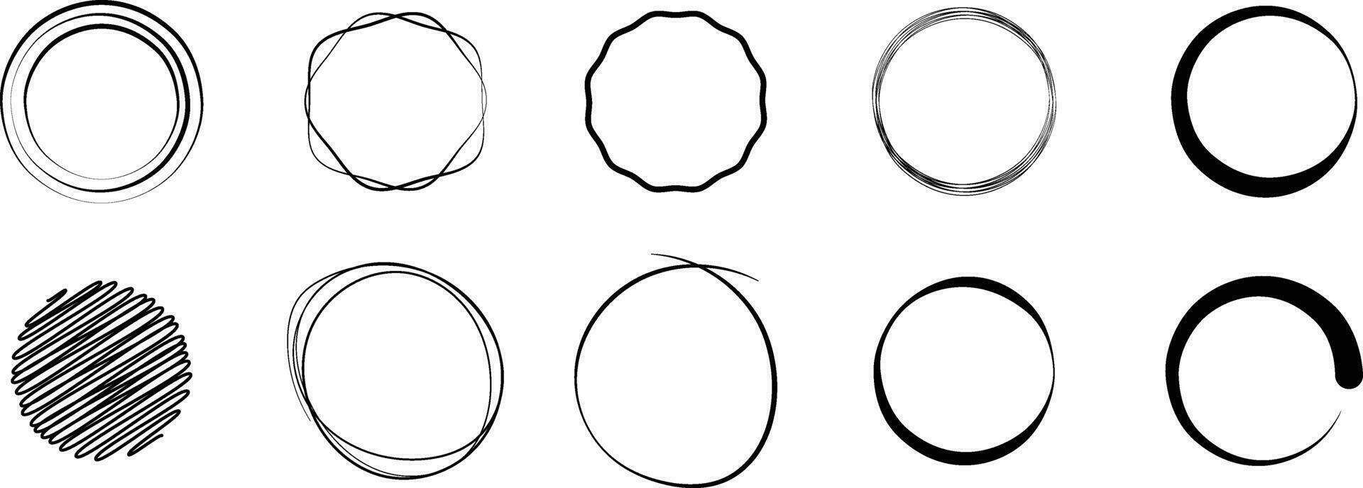 abstrakt cirkel ram design element. dekorativ Foto ram bunt vektor