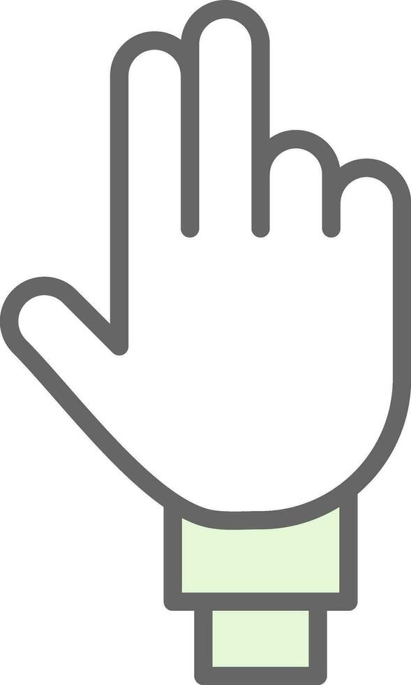 drei Finger Vektor Symbol Design