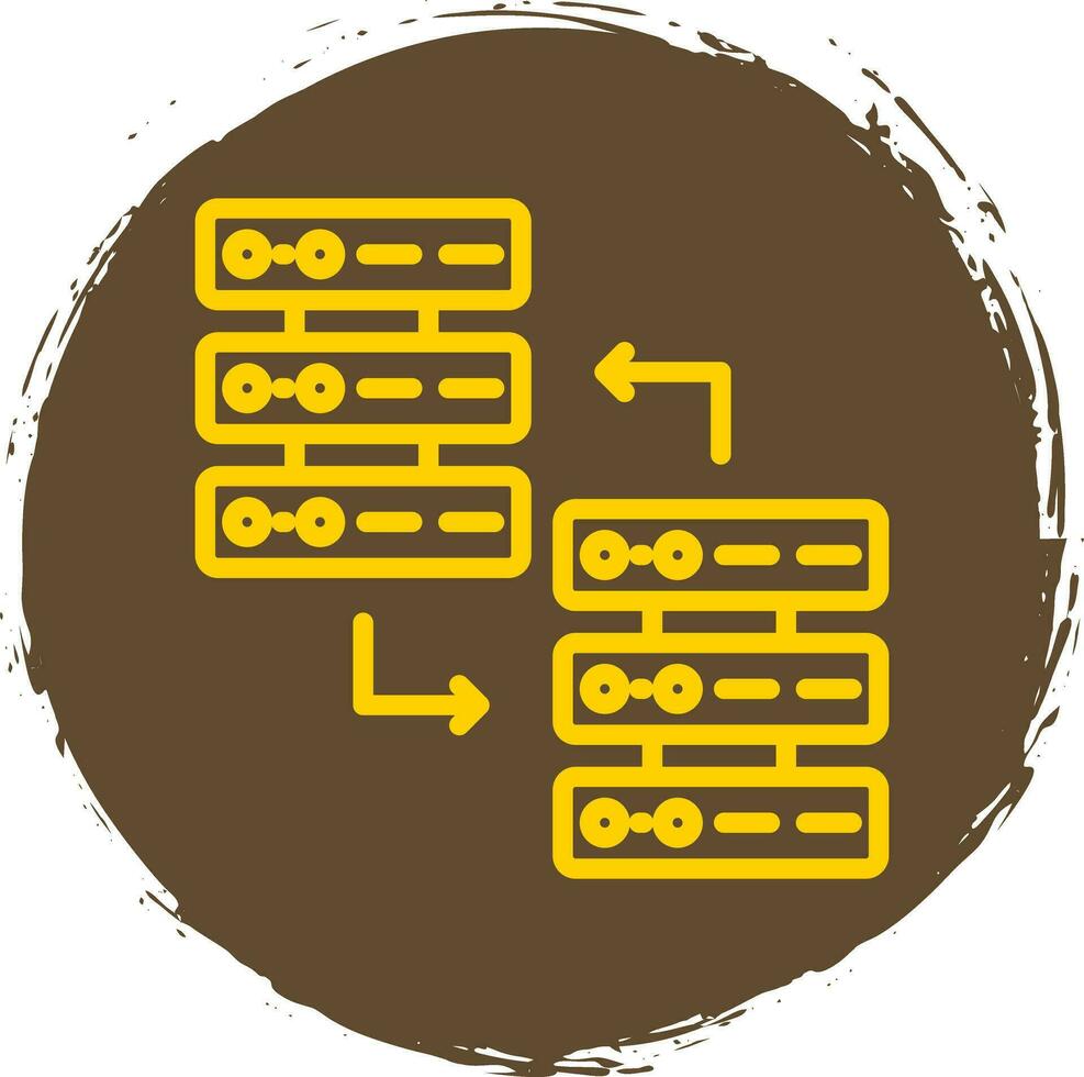 Datenbank-Vektor-Icon-Design vektor