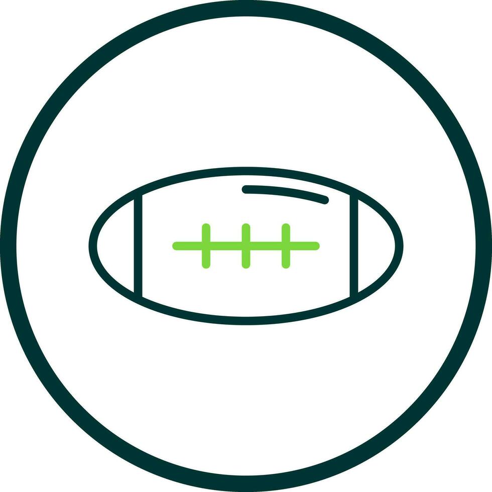 Rugby-Vektor-Icon-Design vektor