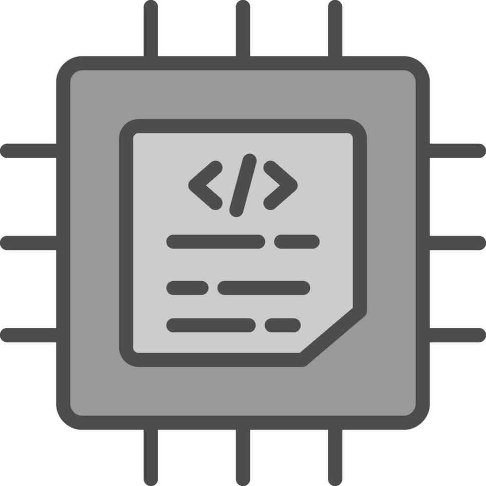 Prozessor-Vektor-Icon-Design vektor