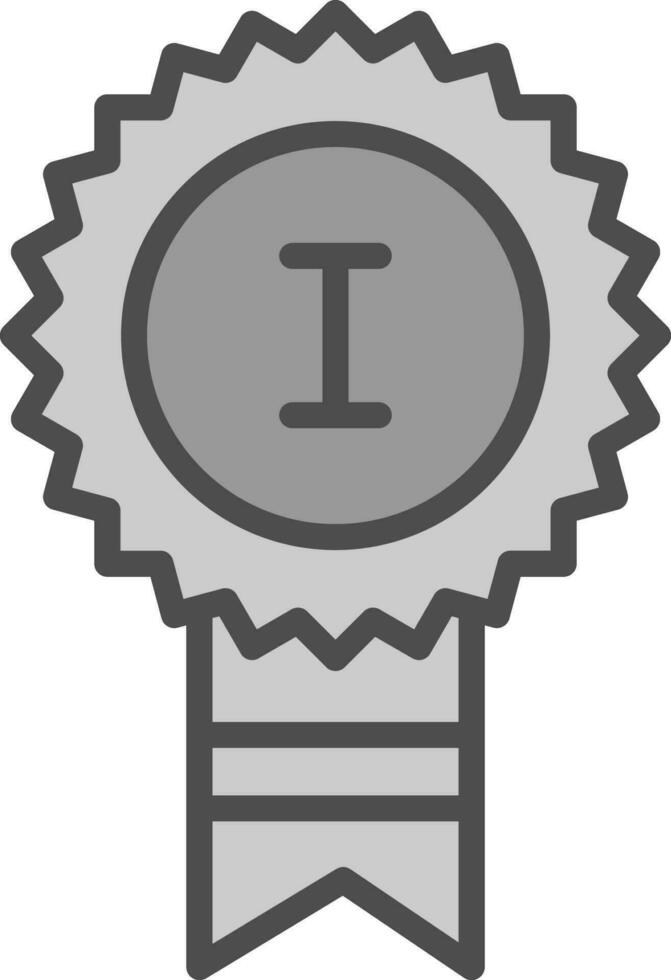 Medaillen-Vektor-Icon-Design vektor