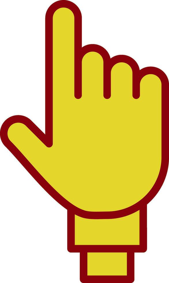 einer Finger Vektor Symbol Design