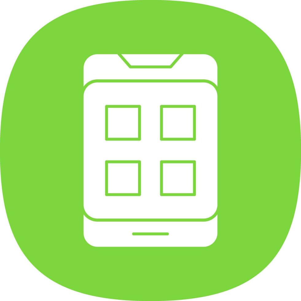 Handy, Mobiltelefon App Vektor Symbol Design