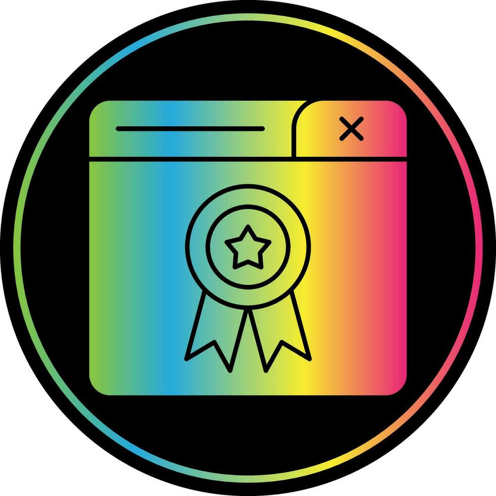 Award-Vektor-Icon-Design vektor