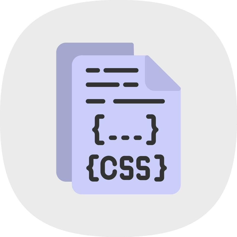 css-Datei-Vektor-Icon-Design vektor