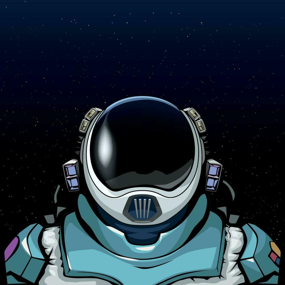 framtida Plats kostym för astronaut i Plats vektor
