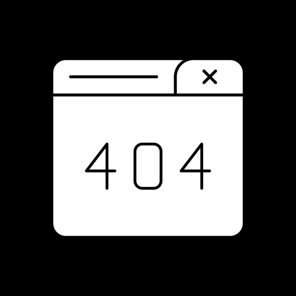 404-Fehlervektor-Icon-Design vektor