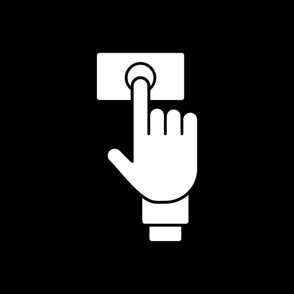 finger skriva ut vektor ikon design