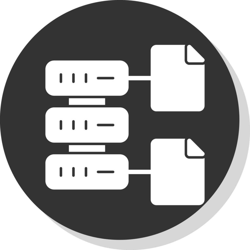 Datenbank Datei Vektor Symbol Design