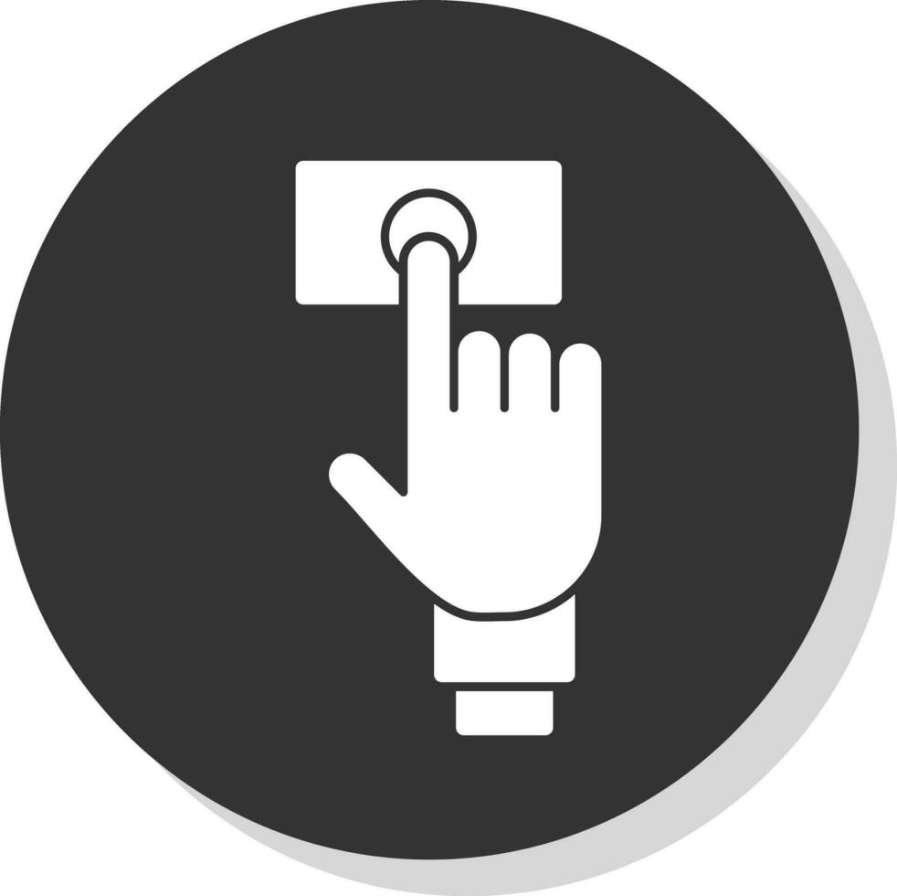 Fingerabdruck-Vektor-Icon-Design vektor