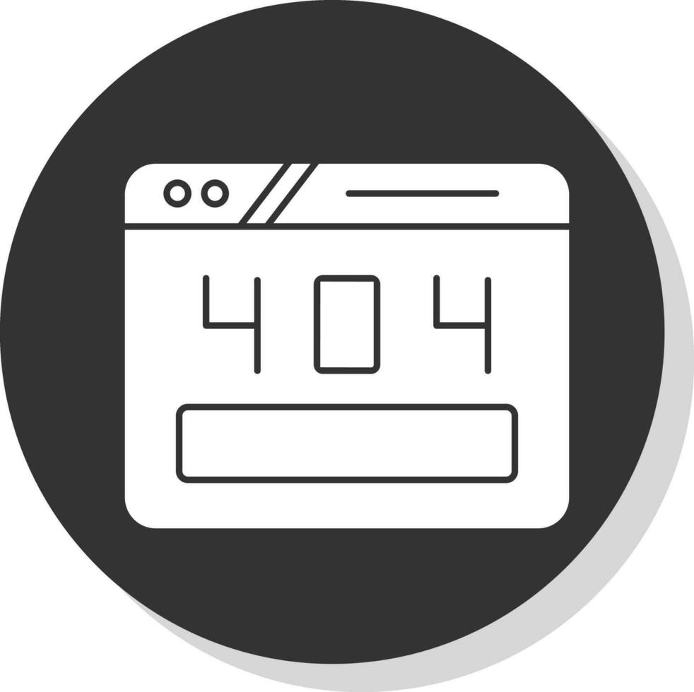 404-Fehlervektor-Icon-Design vektor