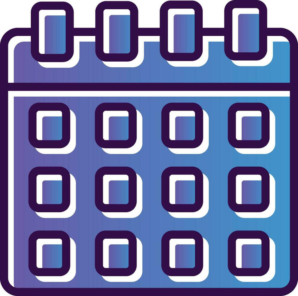 Kalender-Vektor-Icon-Design vektor