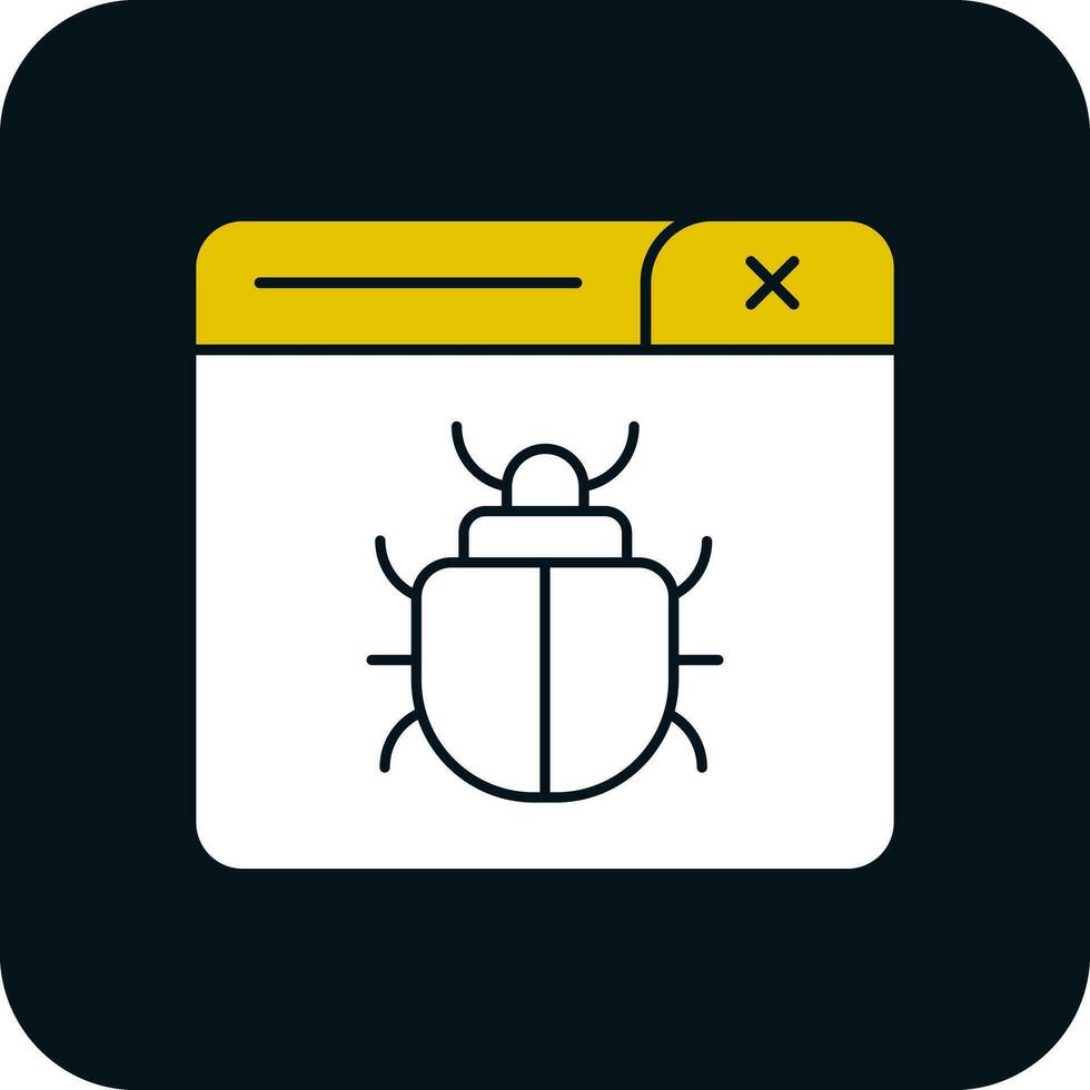 Bug-Vektor-Icon-Design vektor