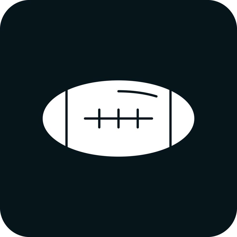 Rugby-Vektor-Icon-Design vektor