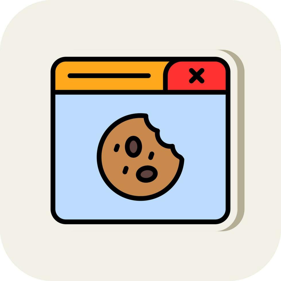 Cookies-Vektor-Icon-Design vektor