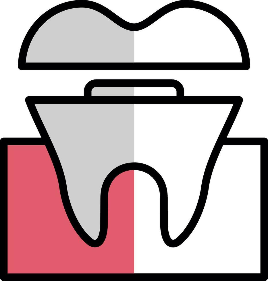 Dental Krone Vektor Symbol Design