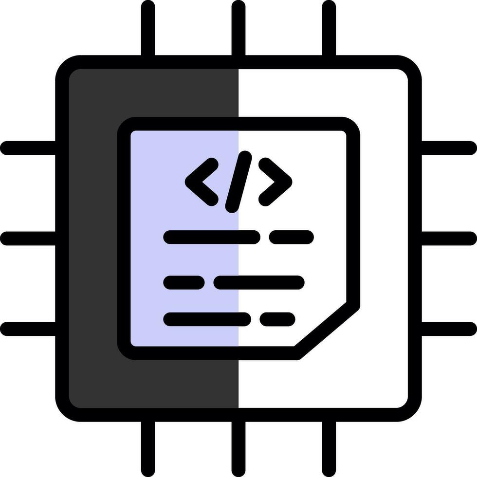 Prozessor-Vektor-Icon-Design vektor