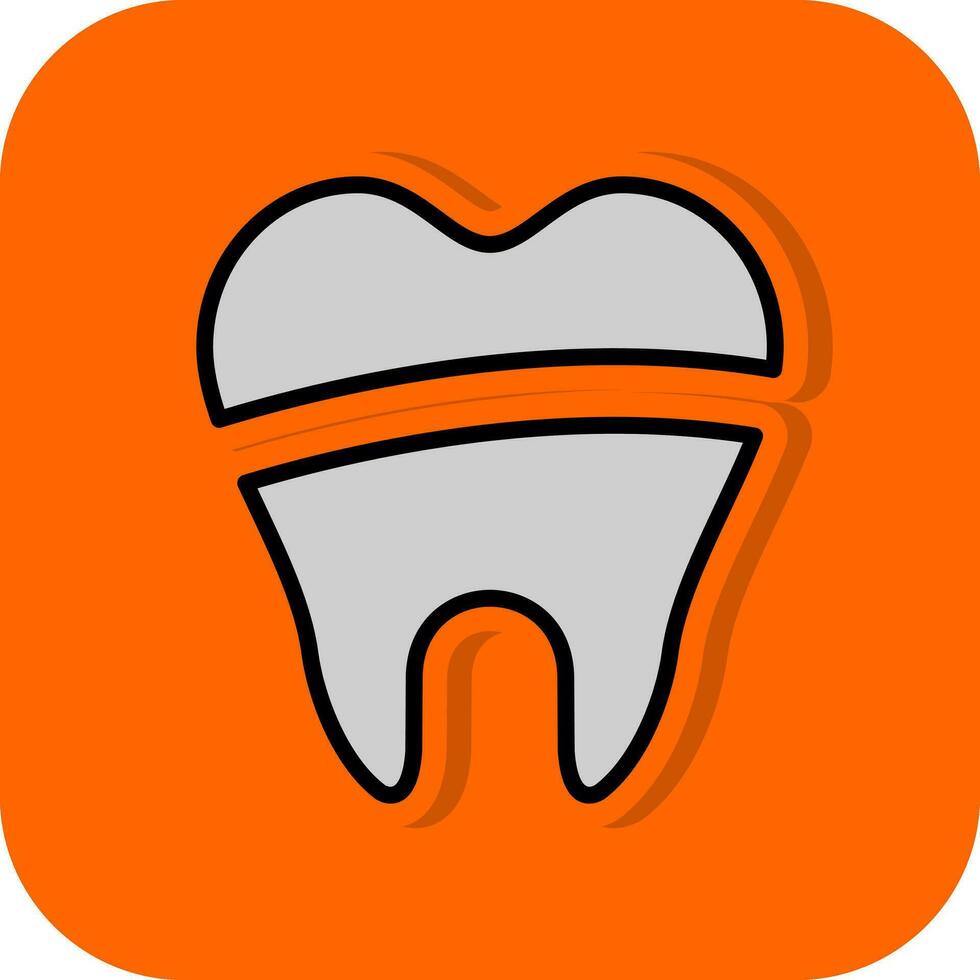 dental fyllning vektor ikon design