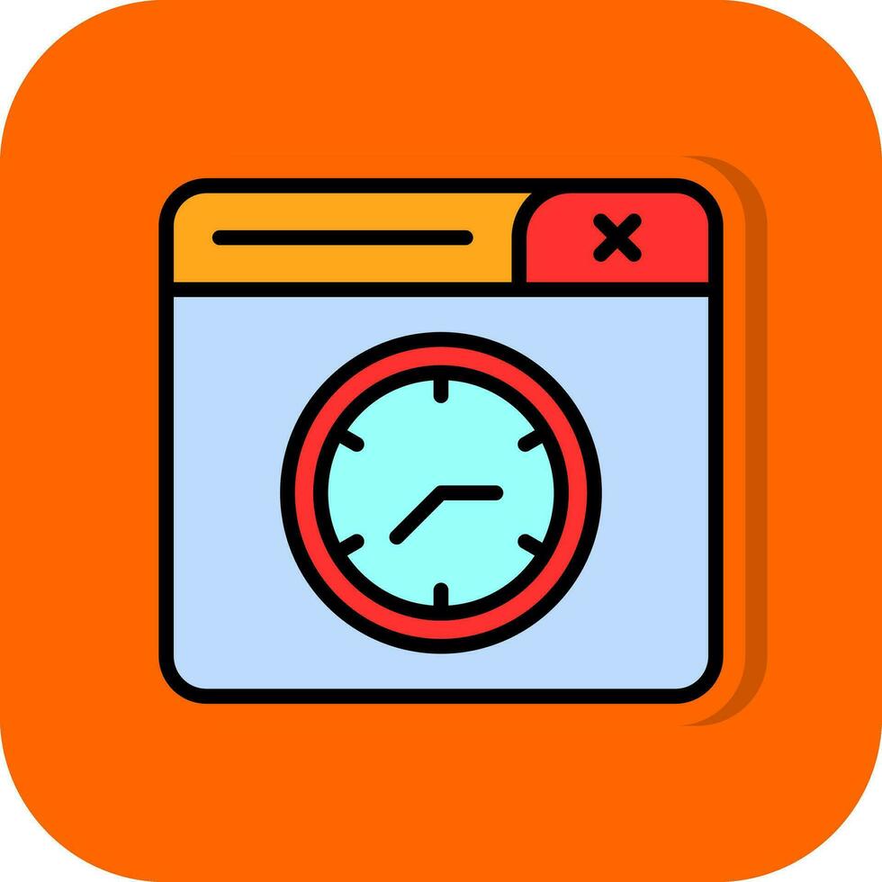 Uhr-Vektor-Icon-Design vektor