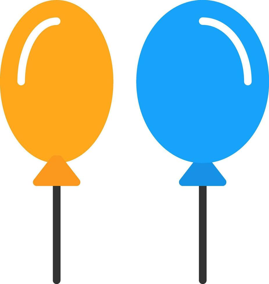 Luftballons-Vektor-Icon-Design vektor