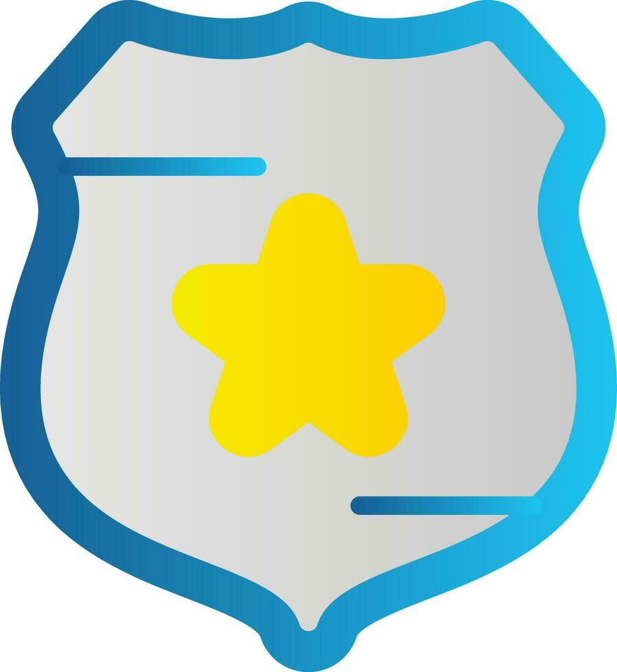 Polizei Schild Vektor Icon Design