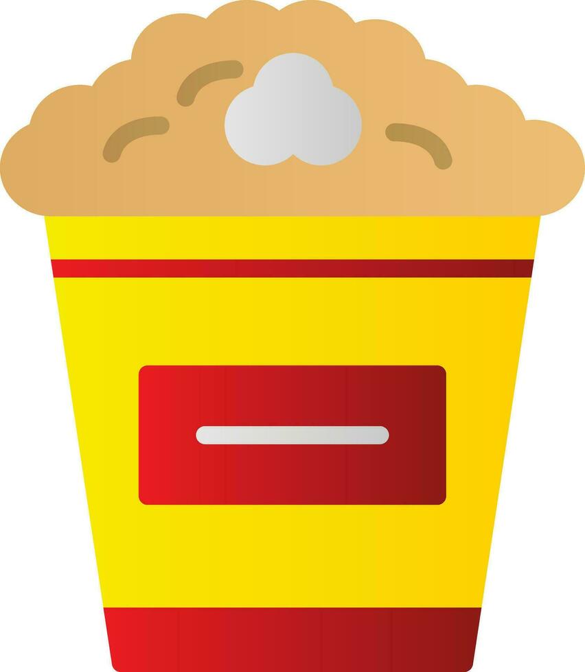 Popcorn-Vektor-Icon-Design vektor