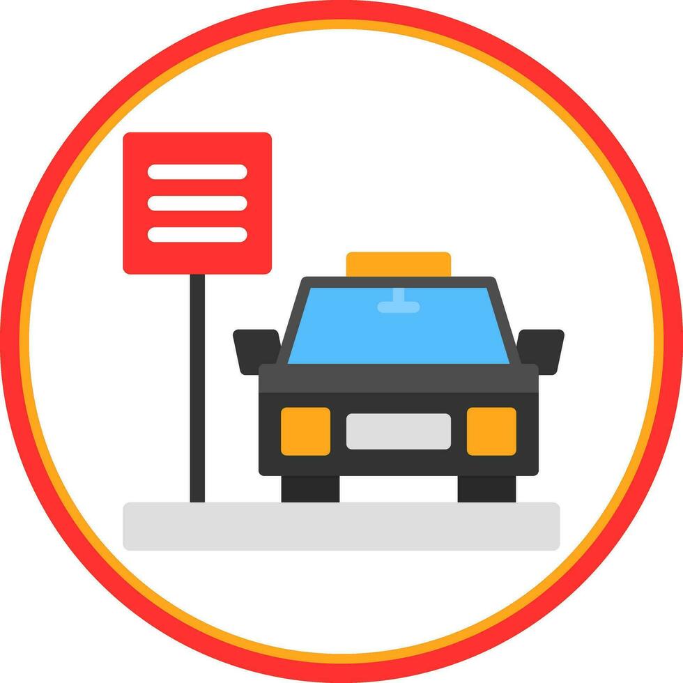 Taxi-Vektor-Icon-Design vektor