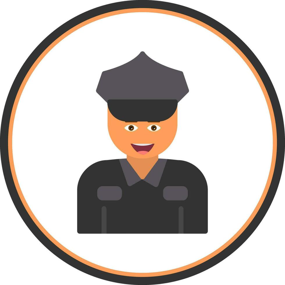 Polizei-Vektor-Icon-Design vektor