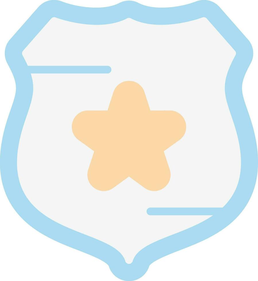 Polizei Schild Vektor Icon Design