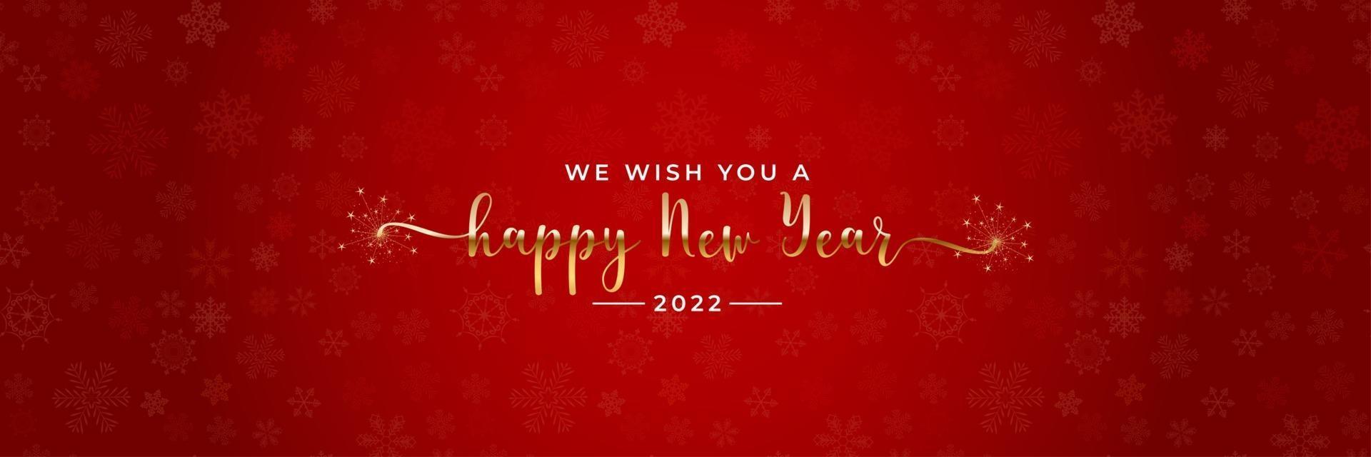 lyckligt 2022 nytt år gratulationskort vektor