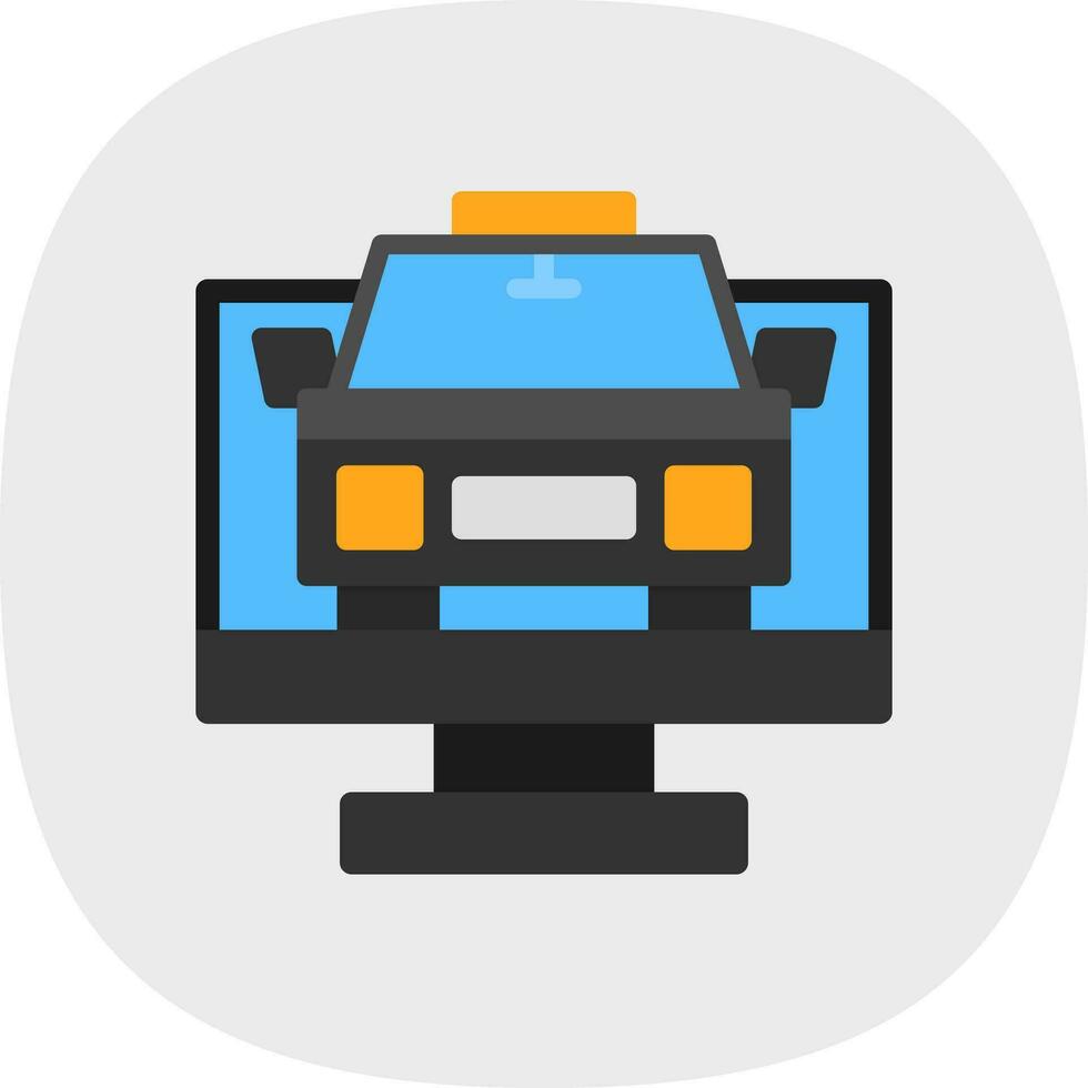 Taxi-Vektor-Icon-Design vektor