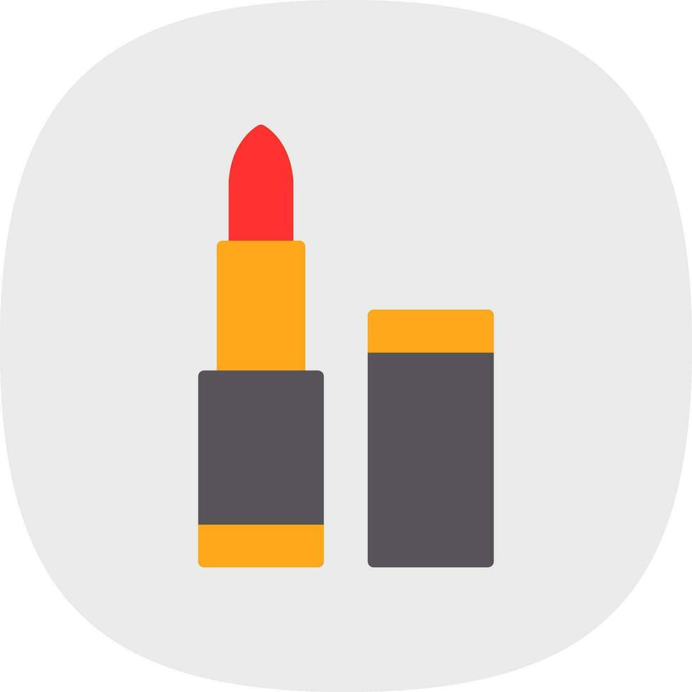 Lippenstift-Vektor-Icon-Design vektor