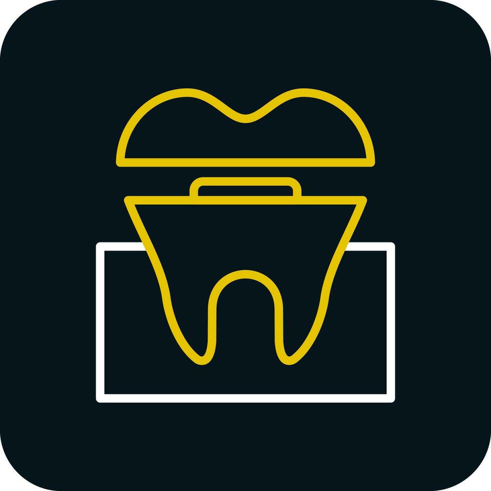 Dental Krone Vektor Symbol Design