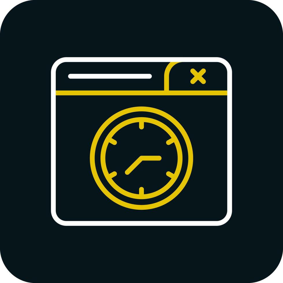 Uhr-Vektor-Icon-Design vektor