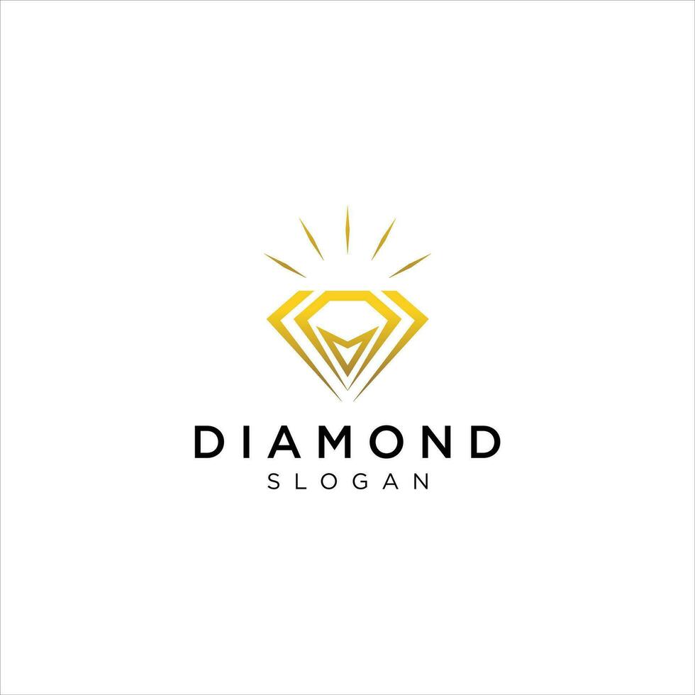 kreative Diamant-Konzept-Logo-Design-Vorlage vektor