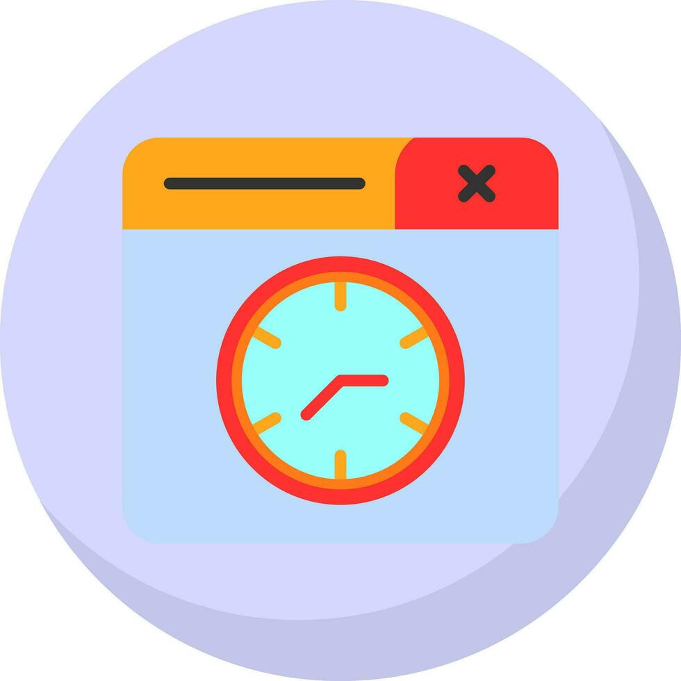 Uhr-Vektor-Icon-Design vektor